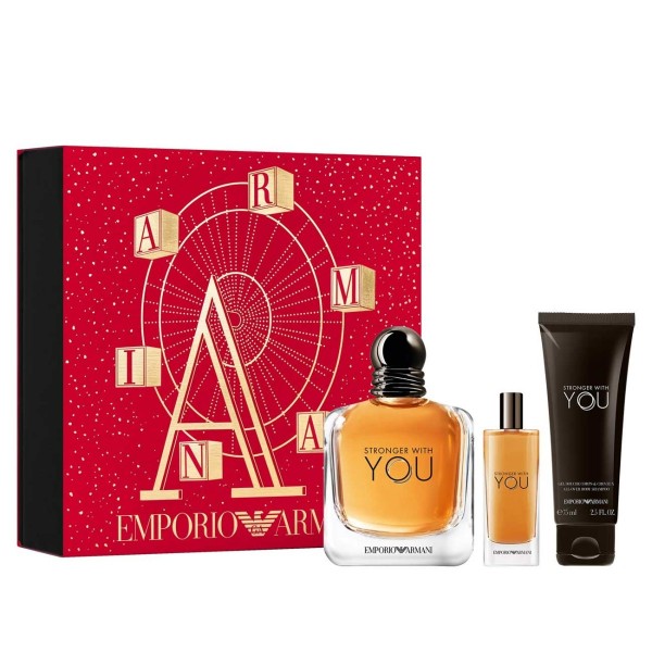 Armani Stronger With You 3 Piece Gift Set for Men