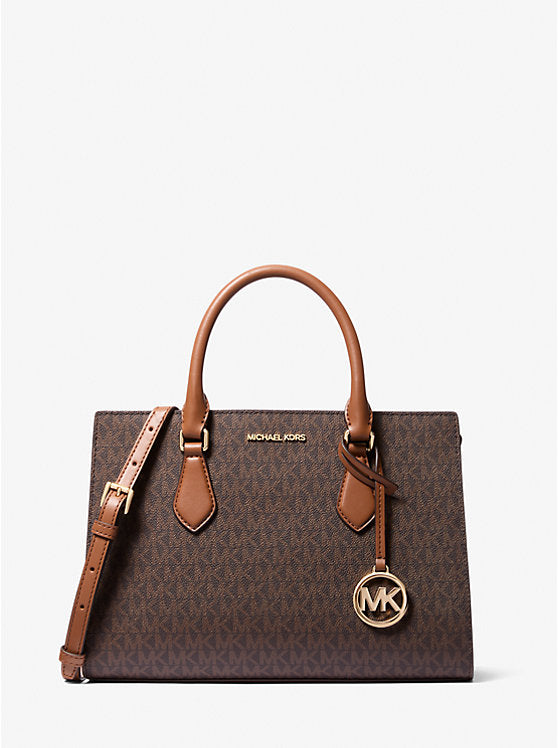 Sheila Medium Satchel Logo by Michael Kors