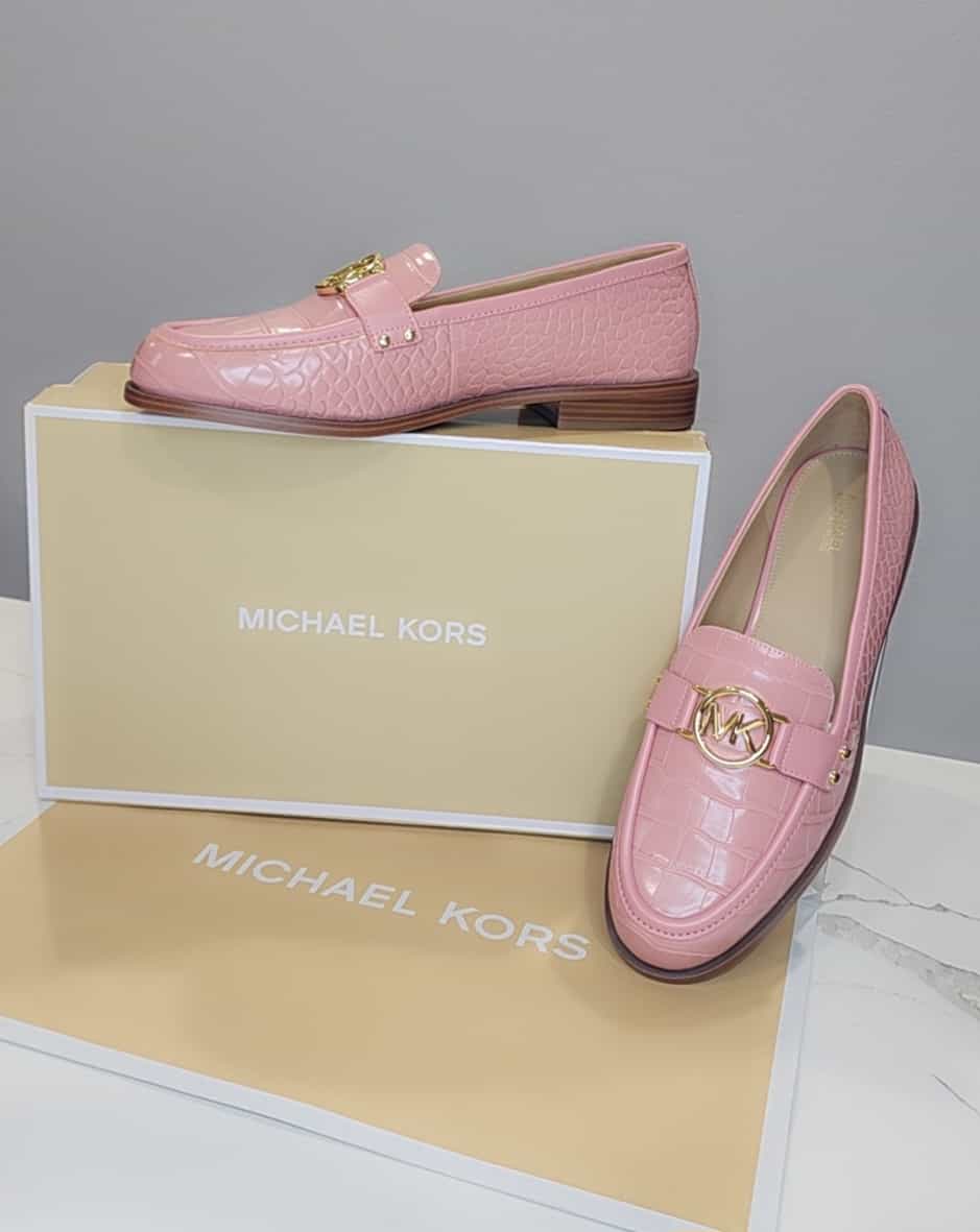 Michael Kors Croc Leather Loafers