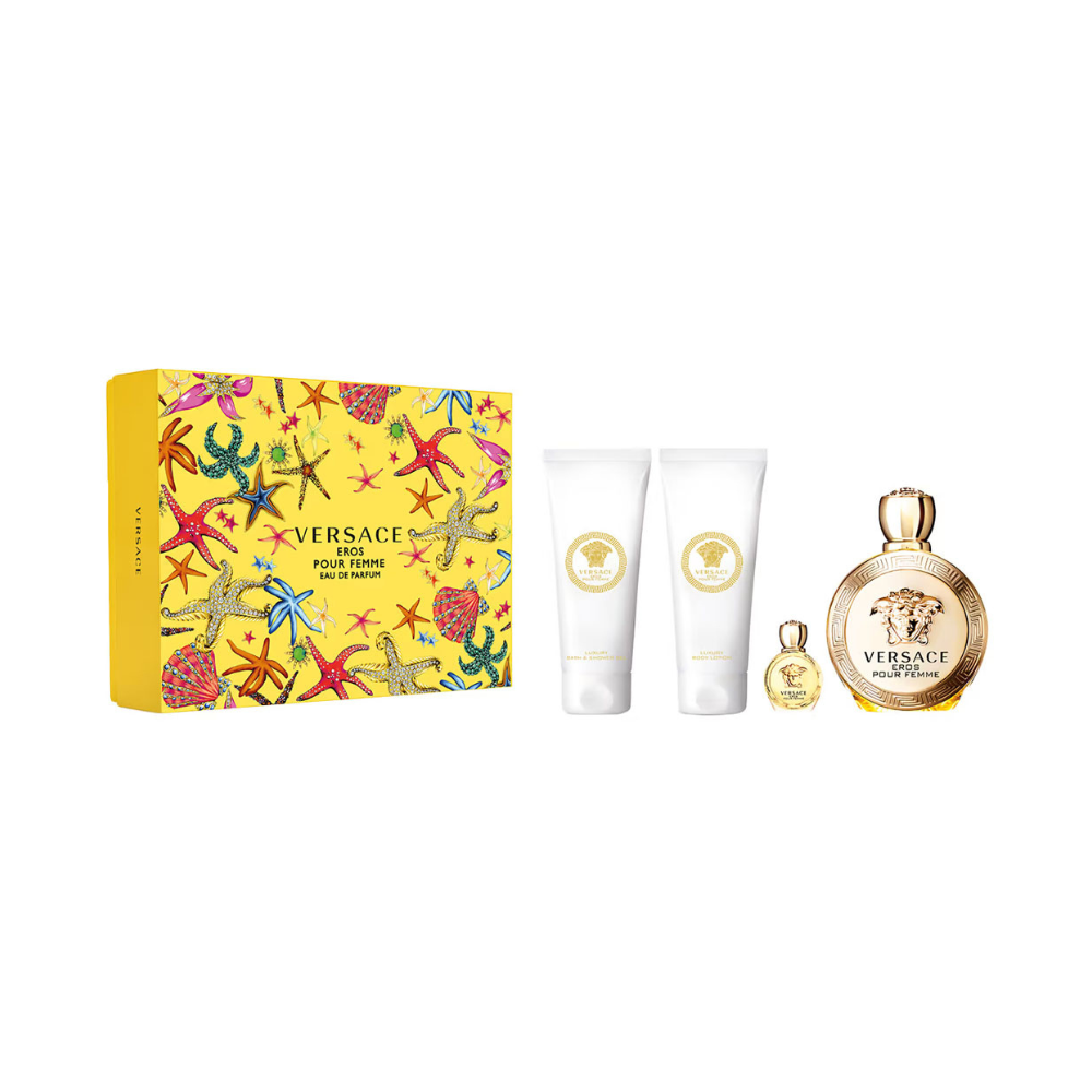 Versace Eros Pour Femme 4 Piece Gift Set for Women